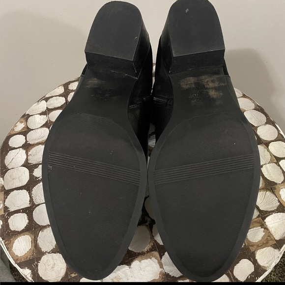 Naturalizer Wanya Comfort Ankle Boots Black Leather Suede 12 Medium - Picture 7 of 8